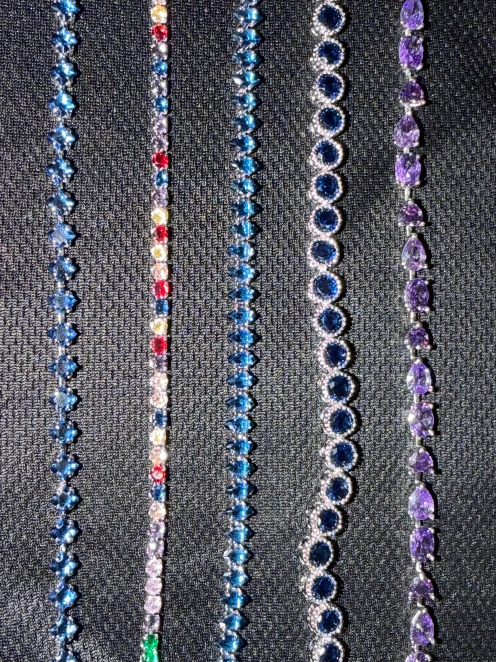 (10) Tennis Bracelet Set – No Brand